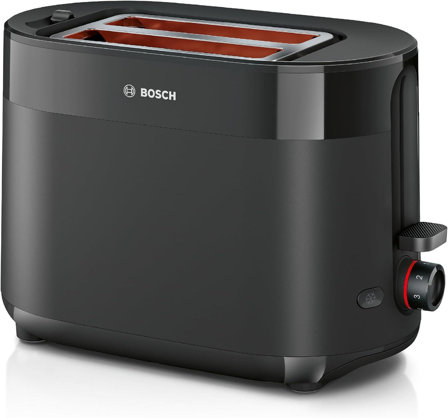 Kompakt Toaster MyMoment mit Brötchenaufsatz, Brotaufsatz integr. ; Schwarz