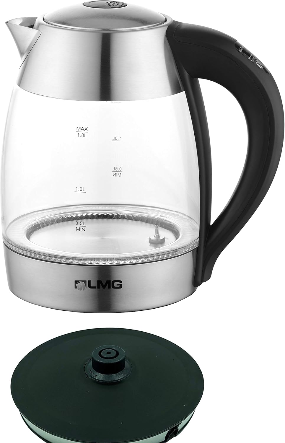 LED-Wasserkocher mit Temperatureinstellung