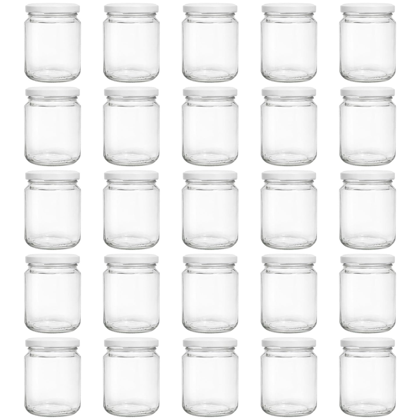 Marmeladengläser-Set mit Schraubdeckel (25 Stück, 275 ml), 275 ml 25