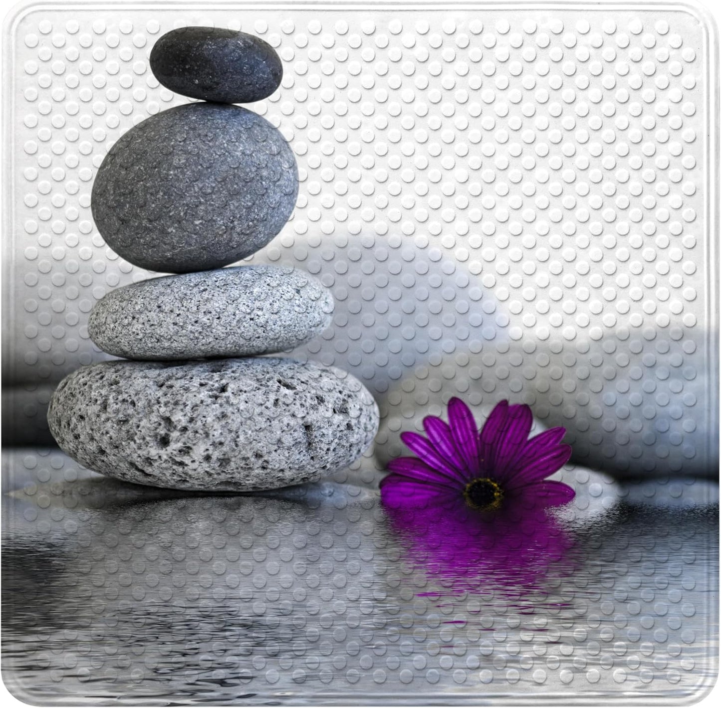 Antirutsch-Badematte, maschinenwaschbar, Energy Stones-Motiv, Energy Stones