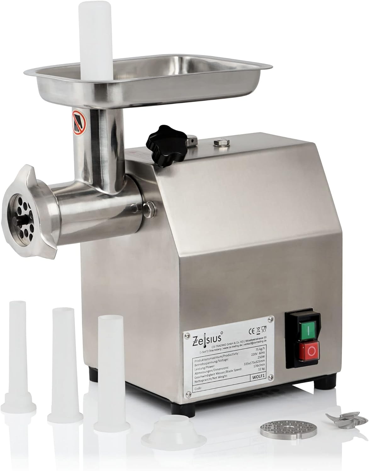 Fleischwolf, 250W - 75kg/h