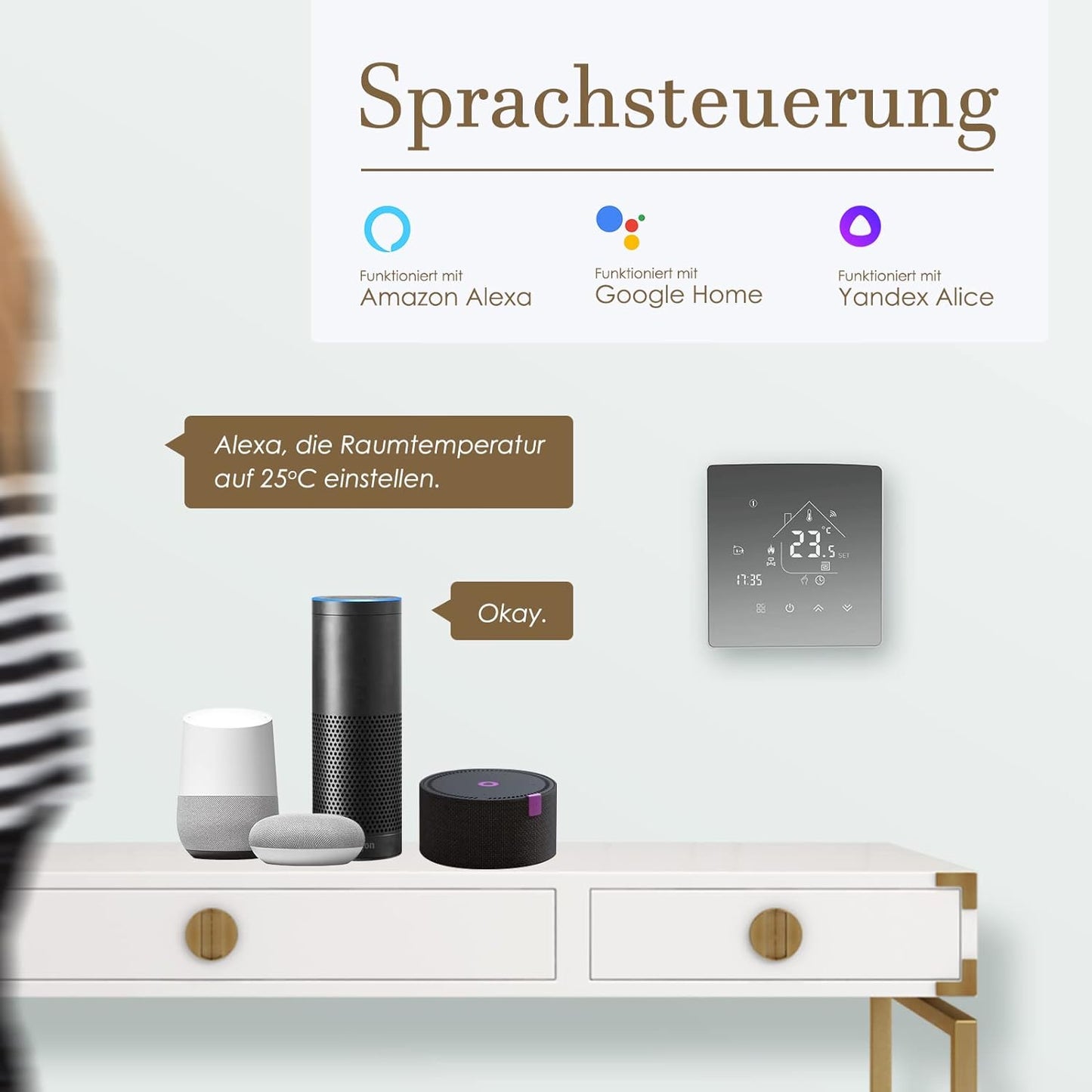 TGR85WIFI-EP, Elektroheizung Thermostat 1 Stk_WIFI