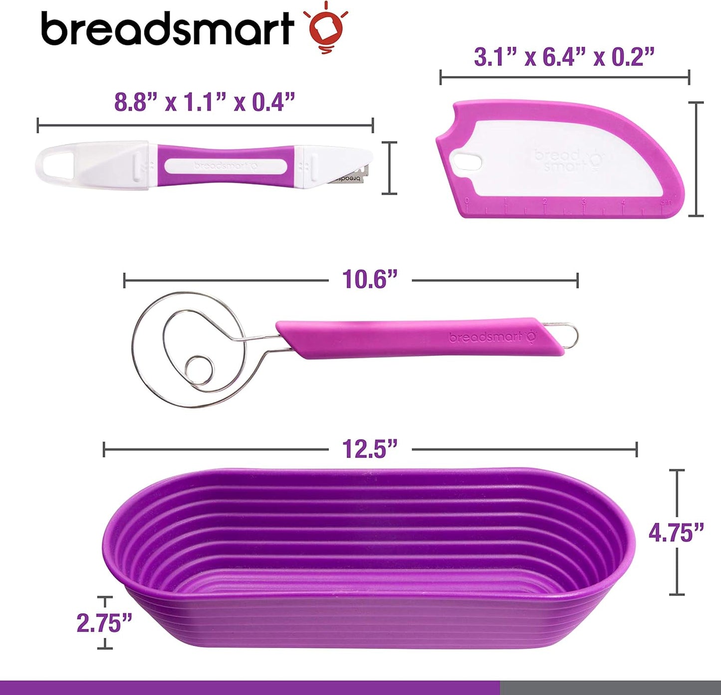 Artisan Brotbackset, Handwerker-Backset Lila