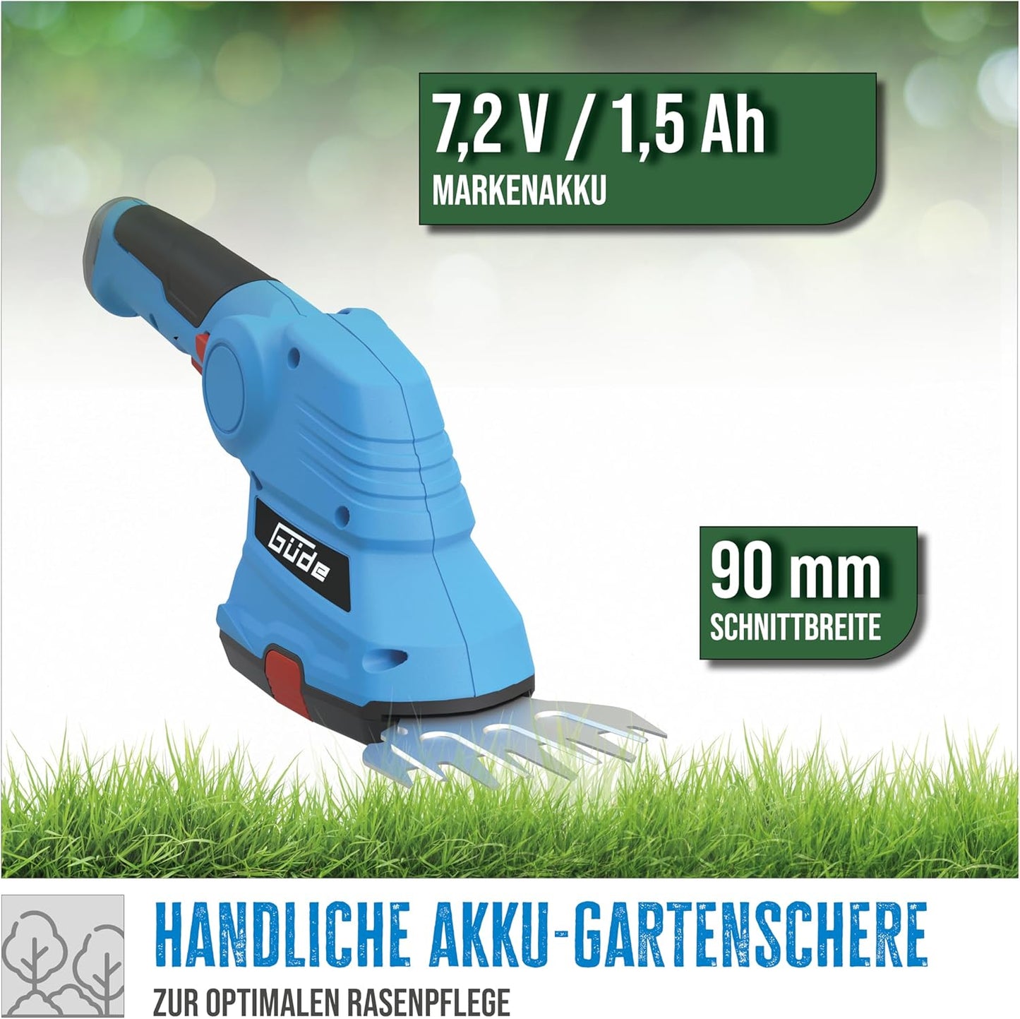Akku-Gartenpflege Set, 7,2 V / ohne Fahrwerk