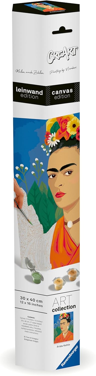 CreArt - Malen nach Zahlen 25525 - Frida Kahlo - ab 14 Jahren - Malen auf Lein