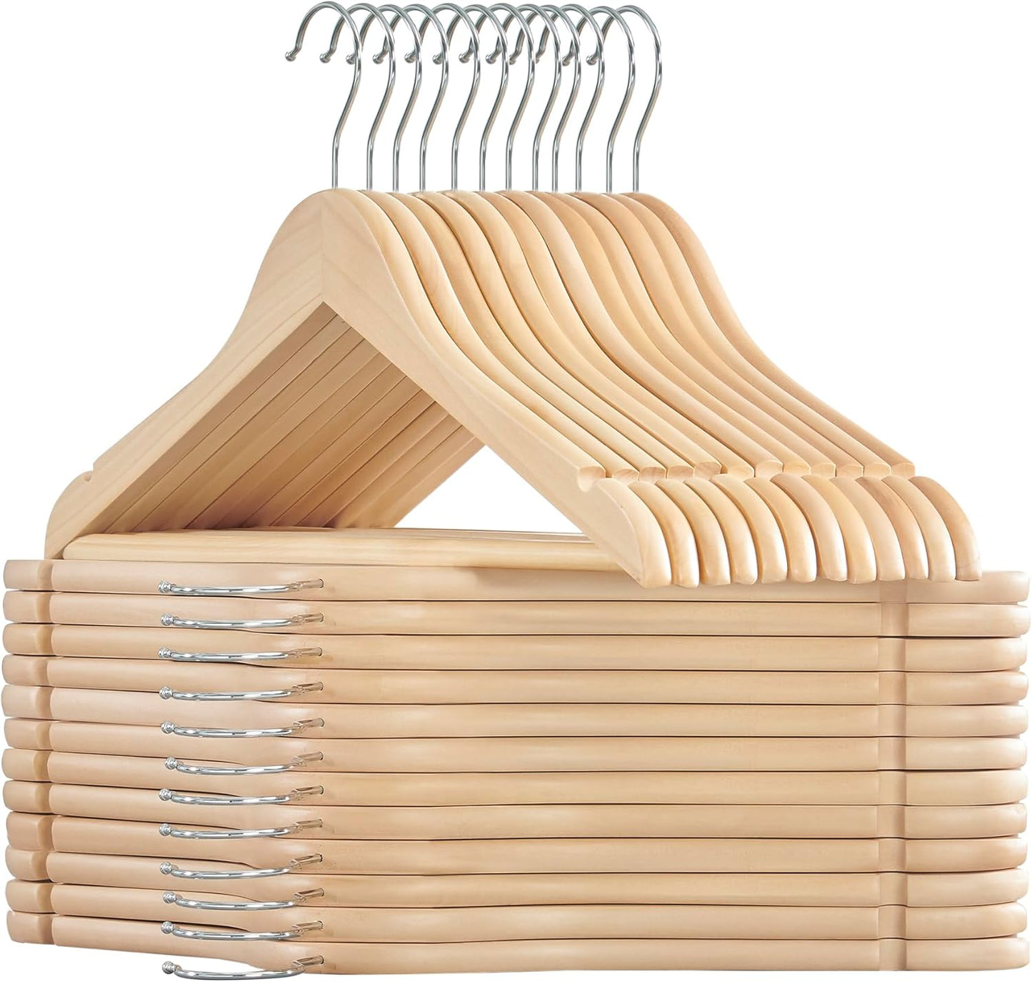 24x Kleiderbügel mit Hosensteg CRW010N24, 24 Pieces