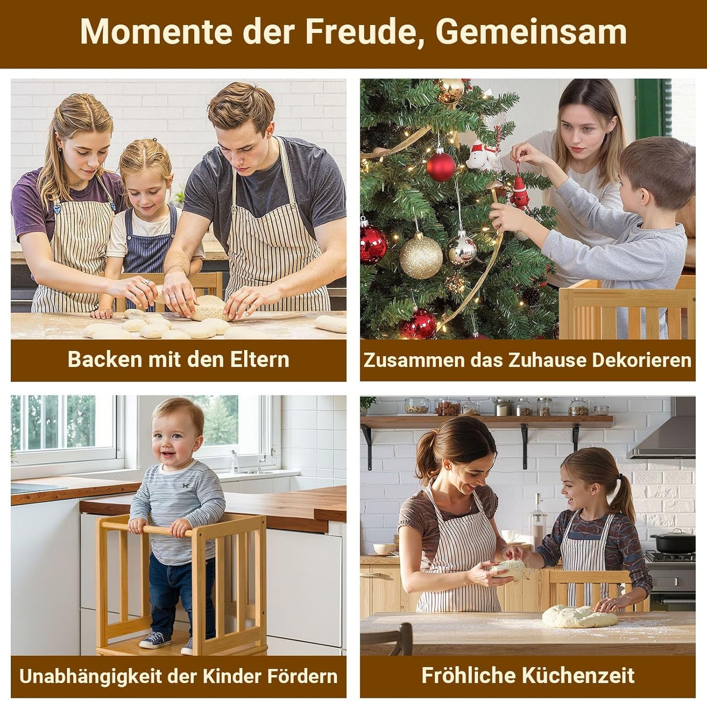 Lernturm mit Sicherheitsgeländer, Naturfarbe