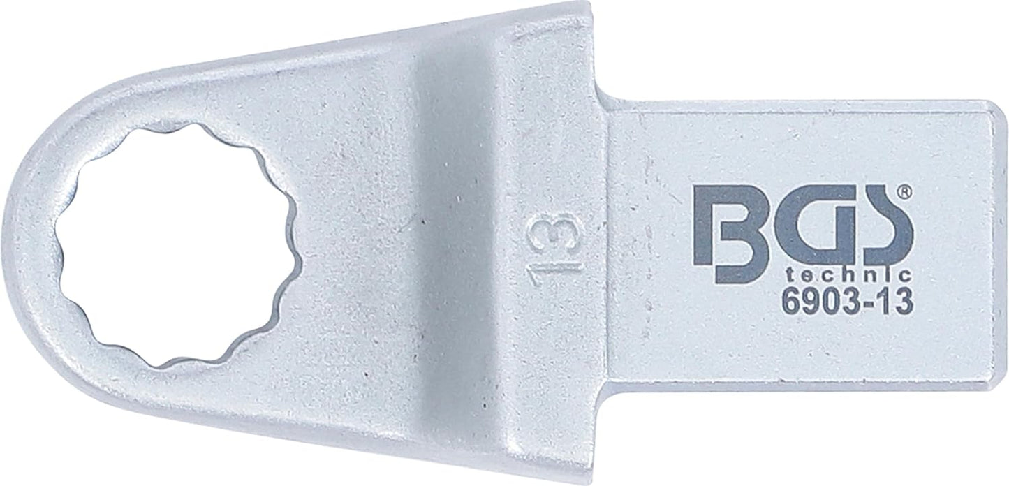 Einsteck-Ringschlüssel 13 mm, 14 x 18 mm Aufnahme, 13 mm