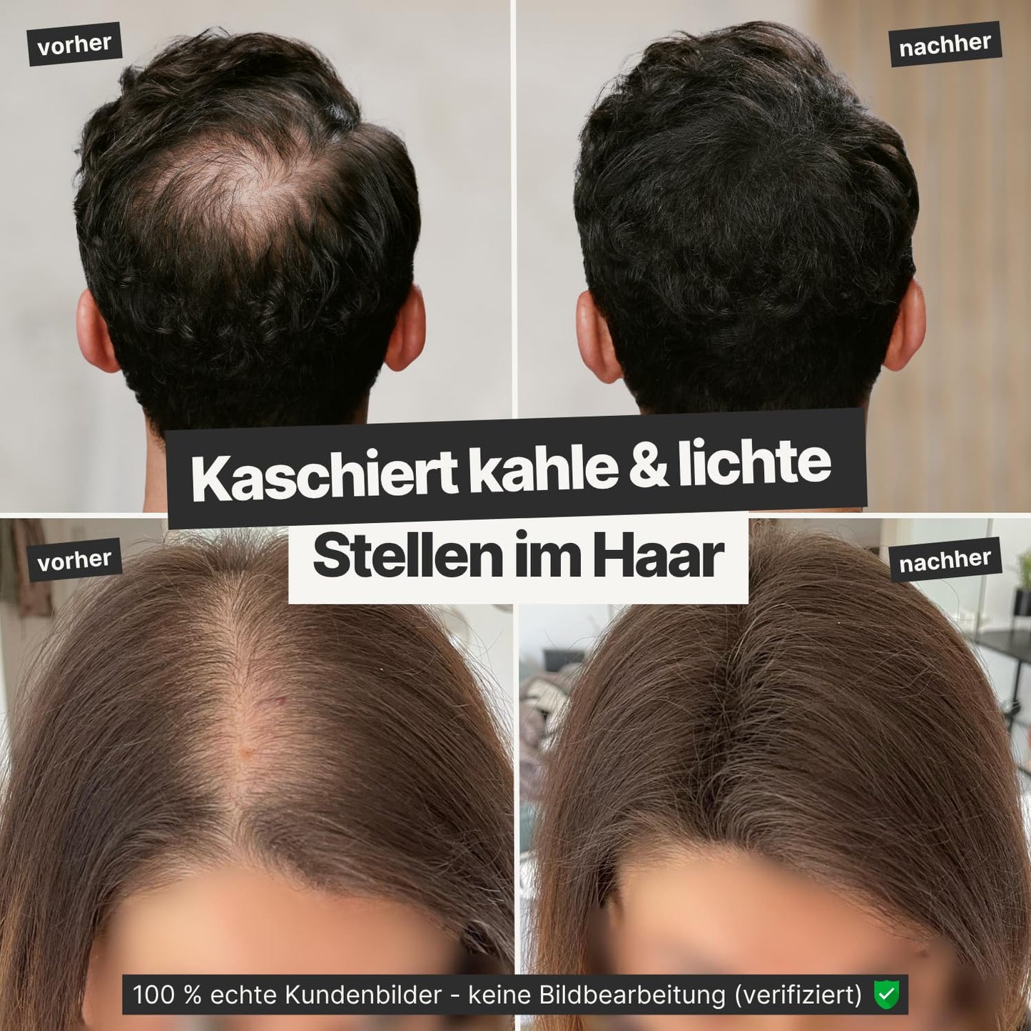 Streuhaar zur Haarverdichtung, dunkelblond