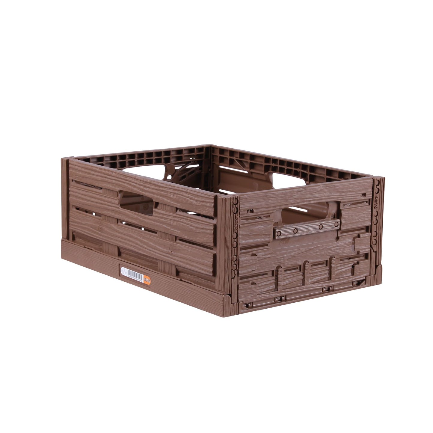 Stabile Klappkiste im Holzdesign, 1 40 x 30 x 16,3cm