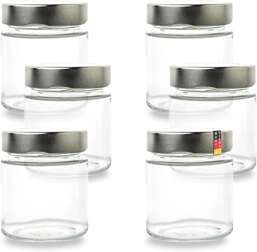 6er Gewürzgläser Set, 154ml x 6 Stück
