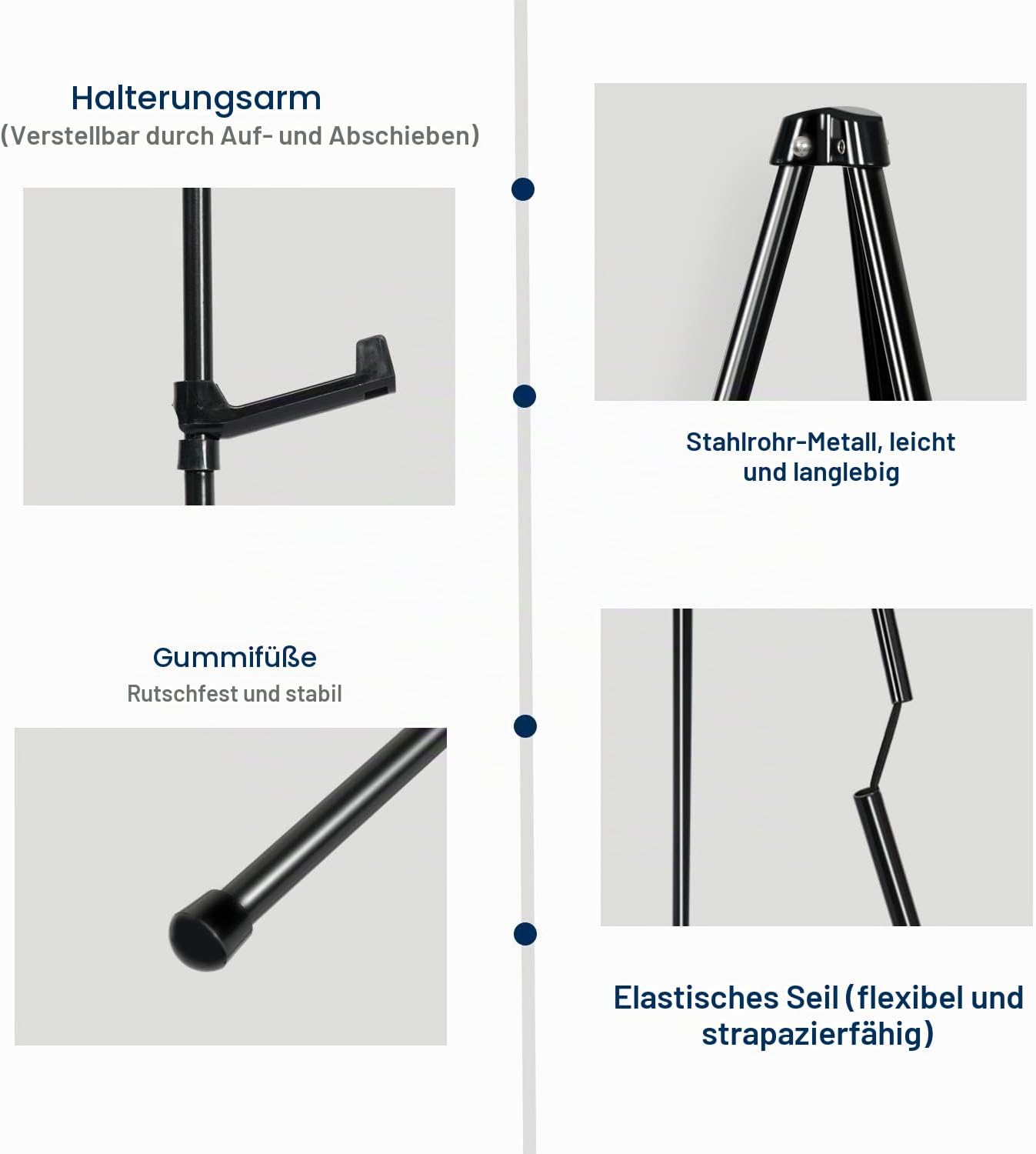 Klappstaffelei, 6er-Pack, 6