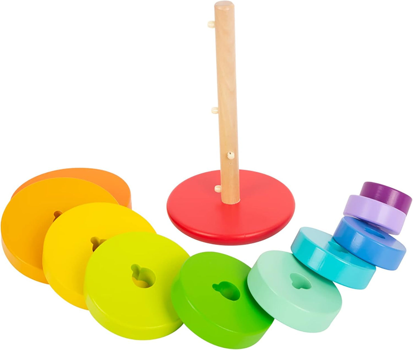 Stapelturm Steckspiel Regenbogen (ab 12 Monaten), Steckspiel