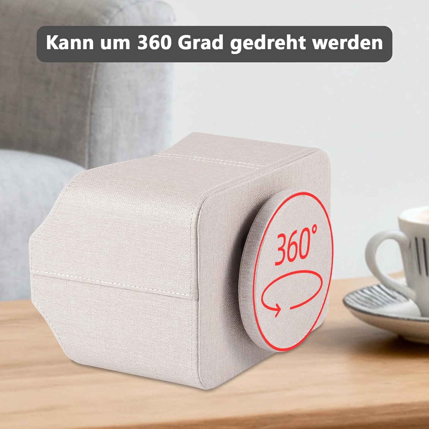 360-drehender Fernbedienungshalter, Beige