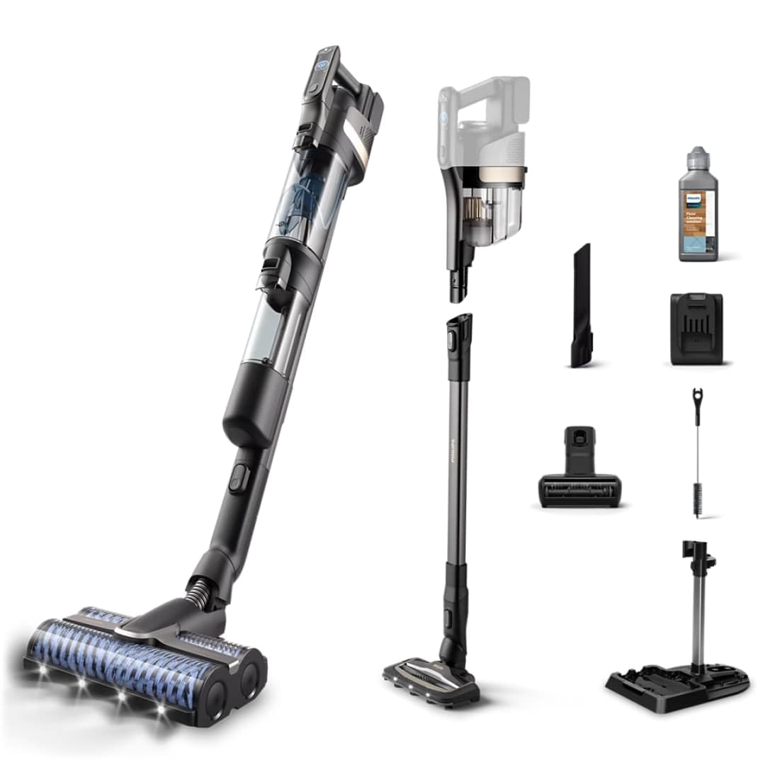 AquaTrio 9000 3-in-1 Staubsauger & Wischer, 3-in-1 Saugen & Wischen 45 Min Laufzeit