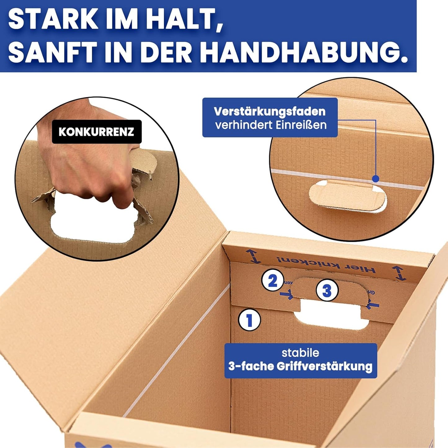 50-teiliges Umzugskartons Set Movebox, 50