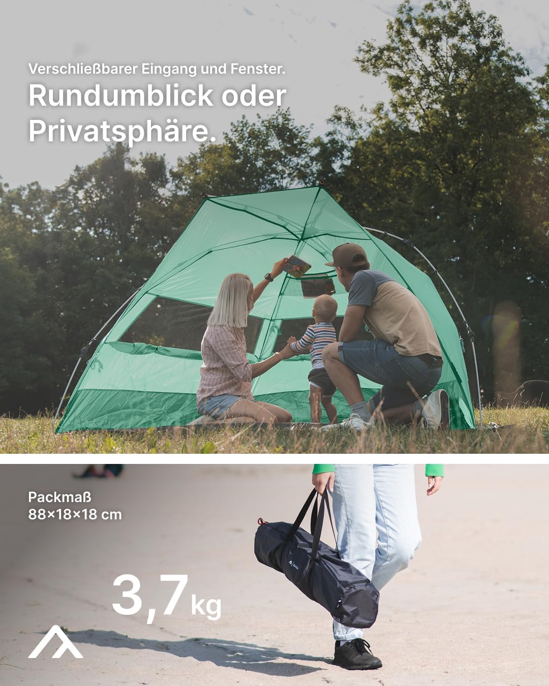 Strandmuschel, Mintgrün