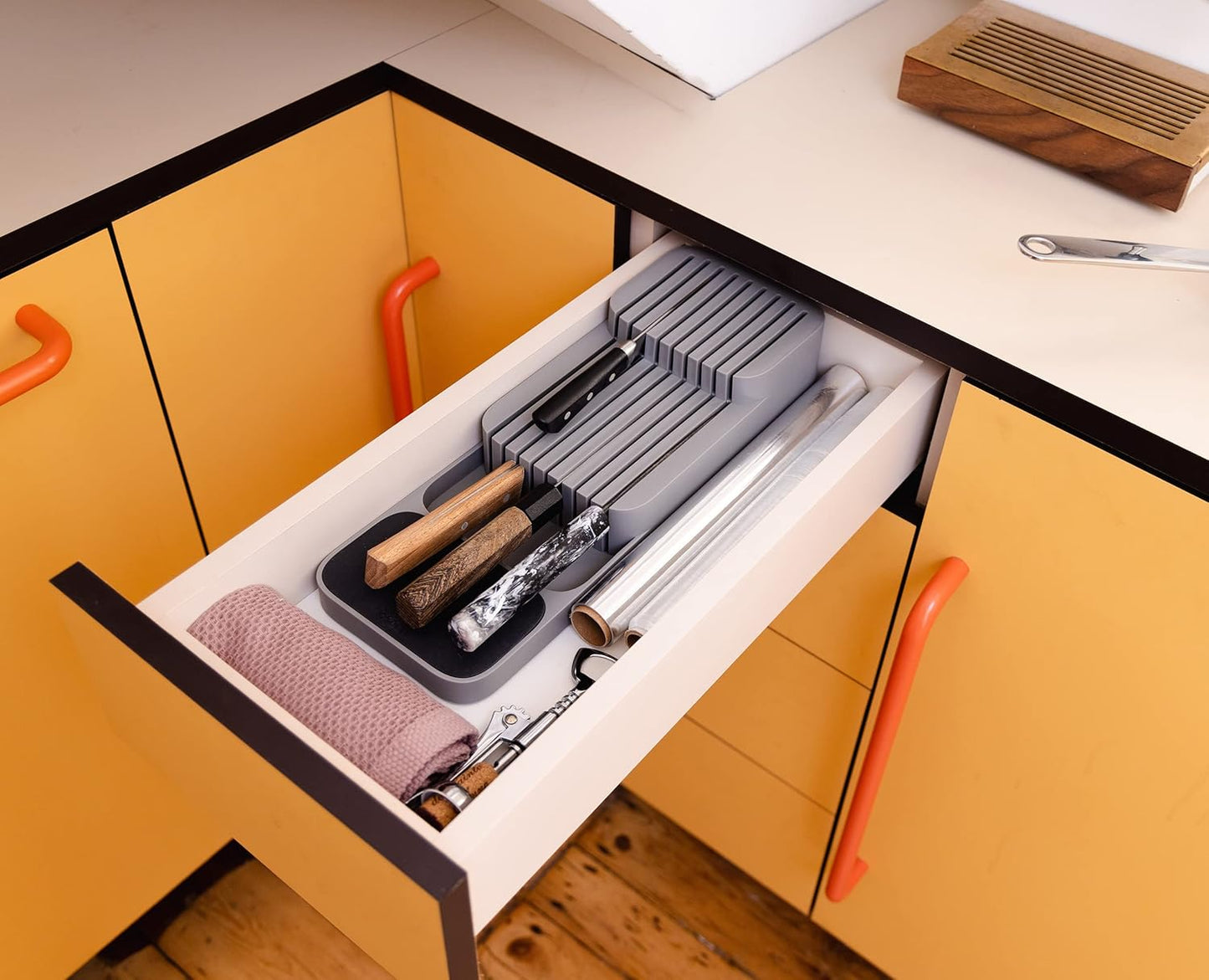 DrawerStore Messer-Organizer, Messer-Organizer Kompakt Grau