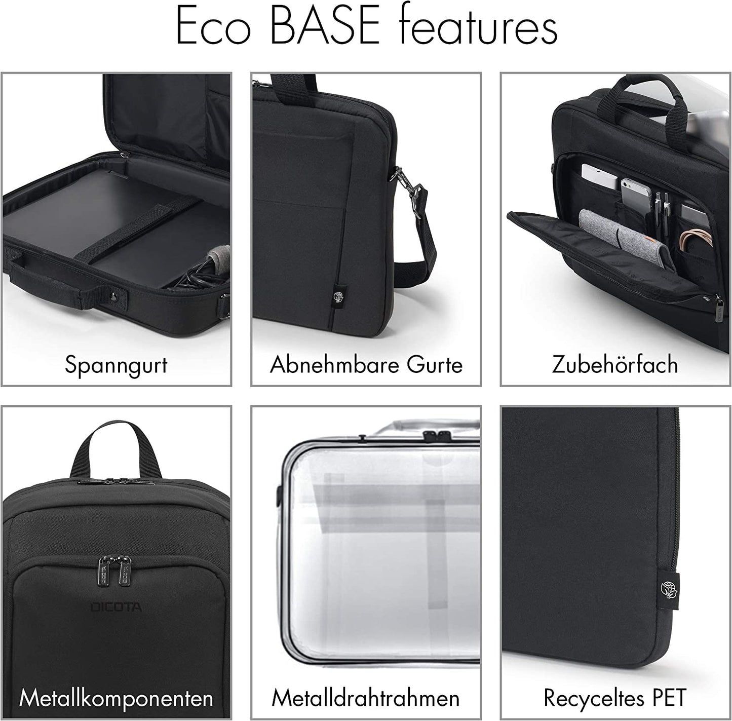 Eco Multi Plus BASE, Notebooktasche, Multi Plus 15-17.3 inches Schwarz