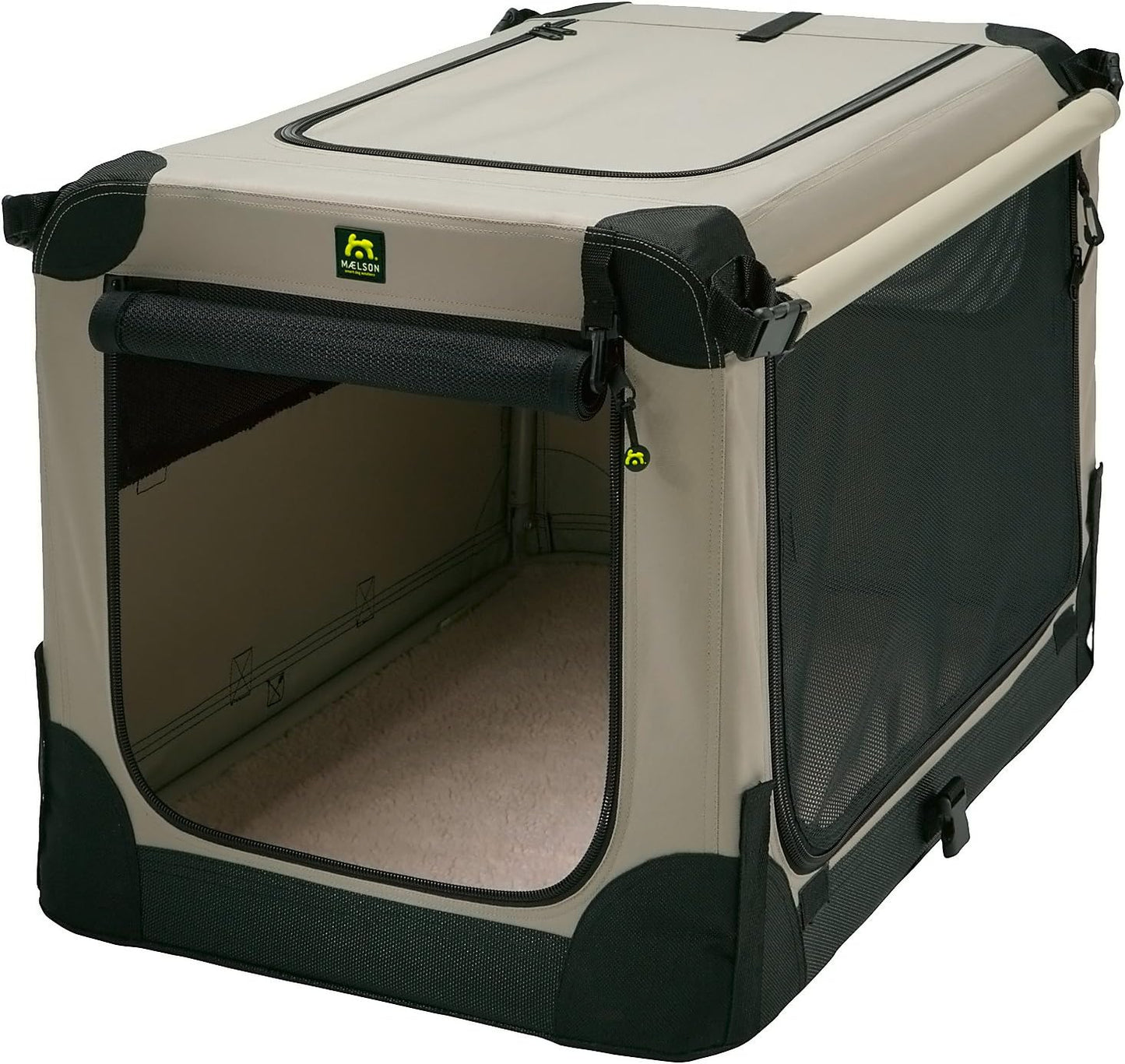 Faltbare Hundebox, XS, hautfarben XS 62 - (62 x 42 x 41 cm)