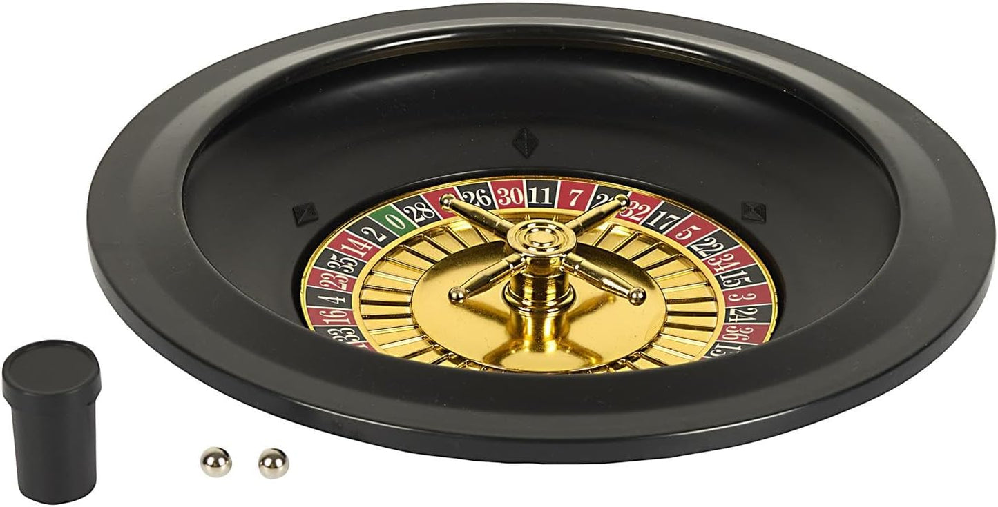 Roulette-Rad und Wettbereich
