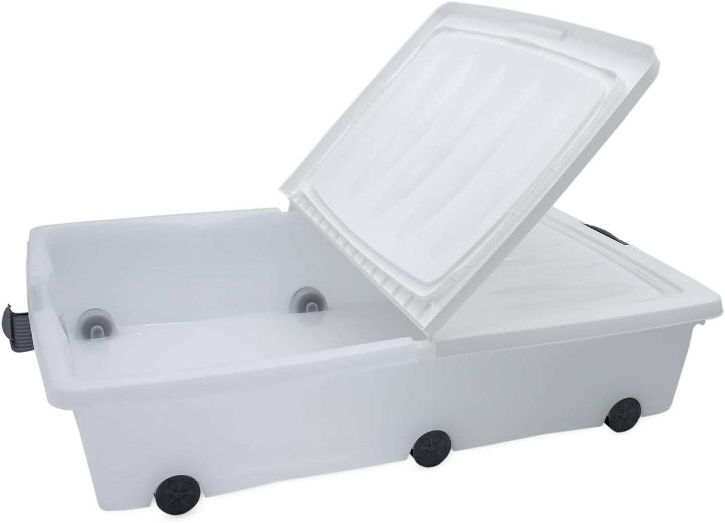 Unterbettkommode mit Rollen, 80 x 60 x 17 cm (60 Liter)