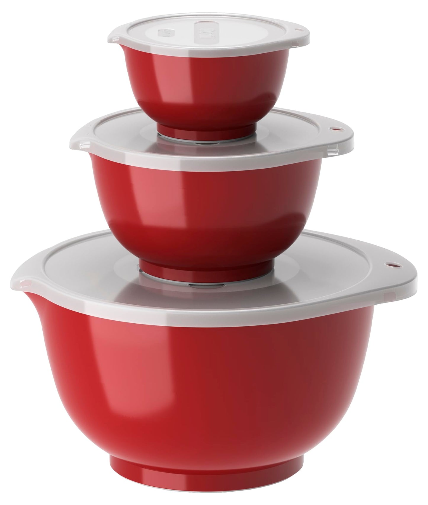 6-teiliges Margrethe Rührschüssel-Set, 22,7 x 22,7 x 15,6 Rot