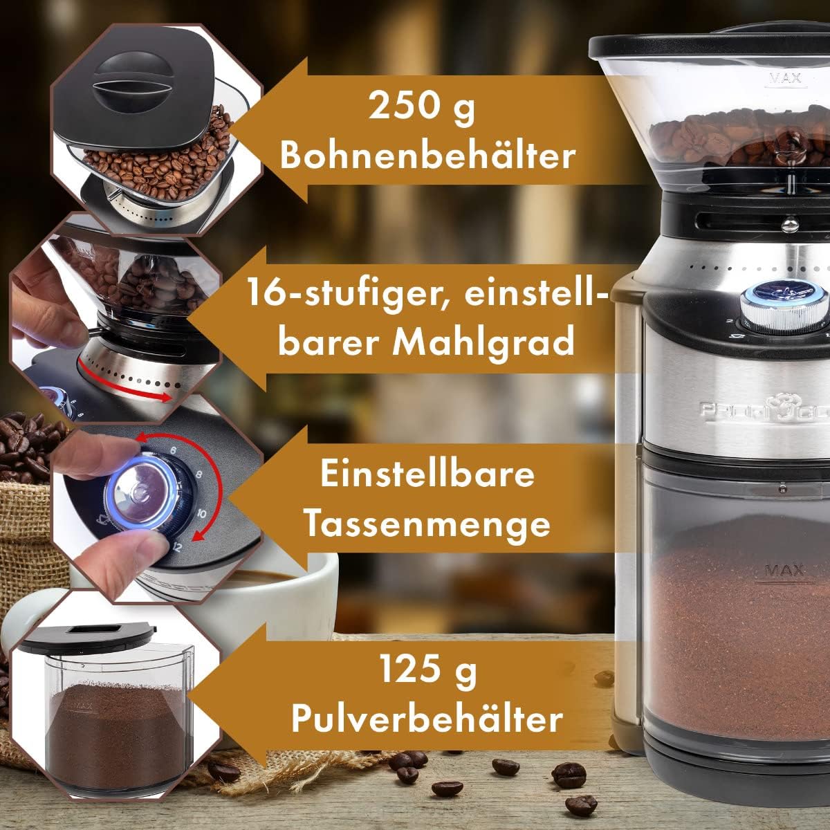 Kaffeemühle PC-EKM 1205
