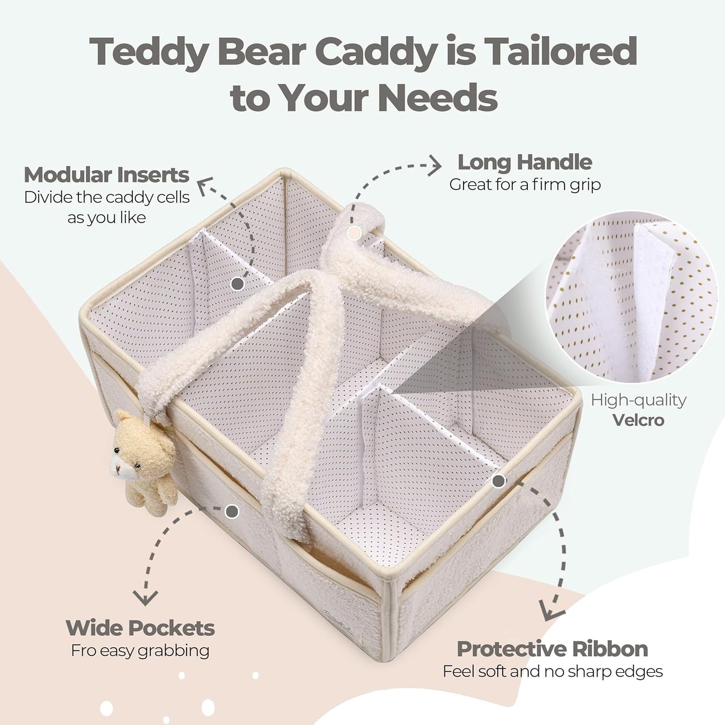 Baby-Windel-Caddy für Wickeltisch