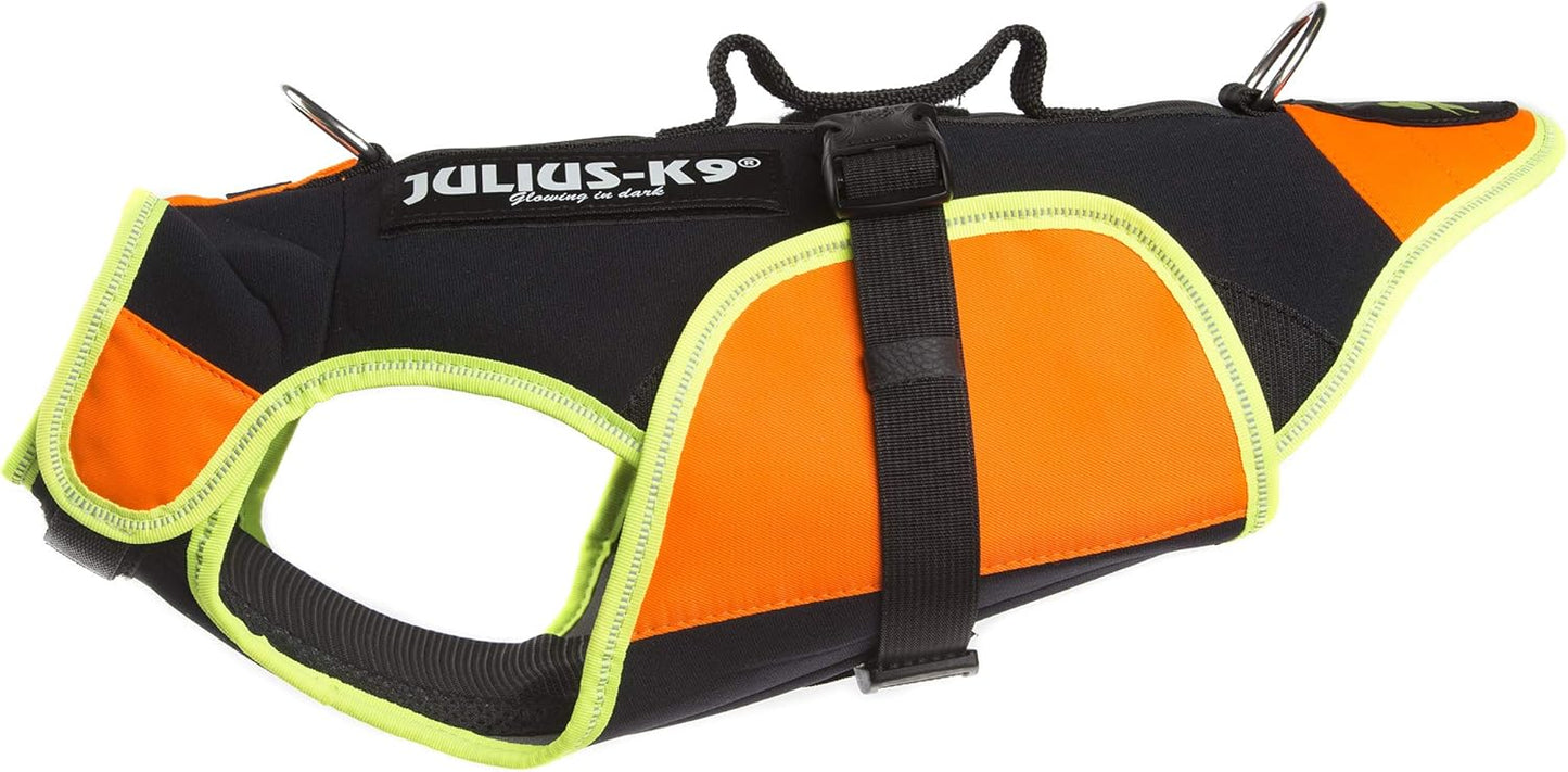 IDC multifunktionale Hundeweste 3in1, S Schwarz und Neon