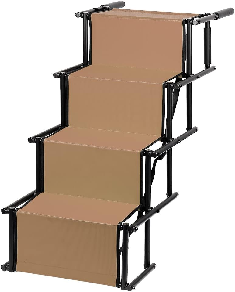 Hunderampe klappbar bis 80 kg, rutschfest, Beige
