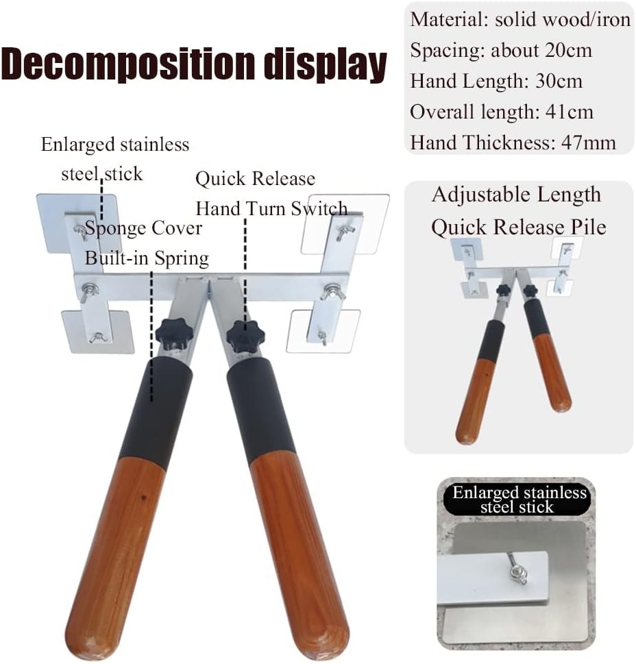 Wing Chun Dummy zur Wandmontage mit Federarmen