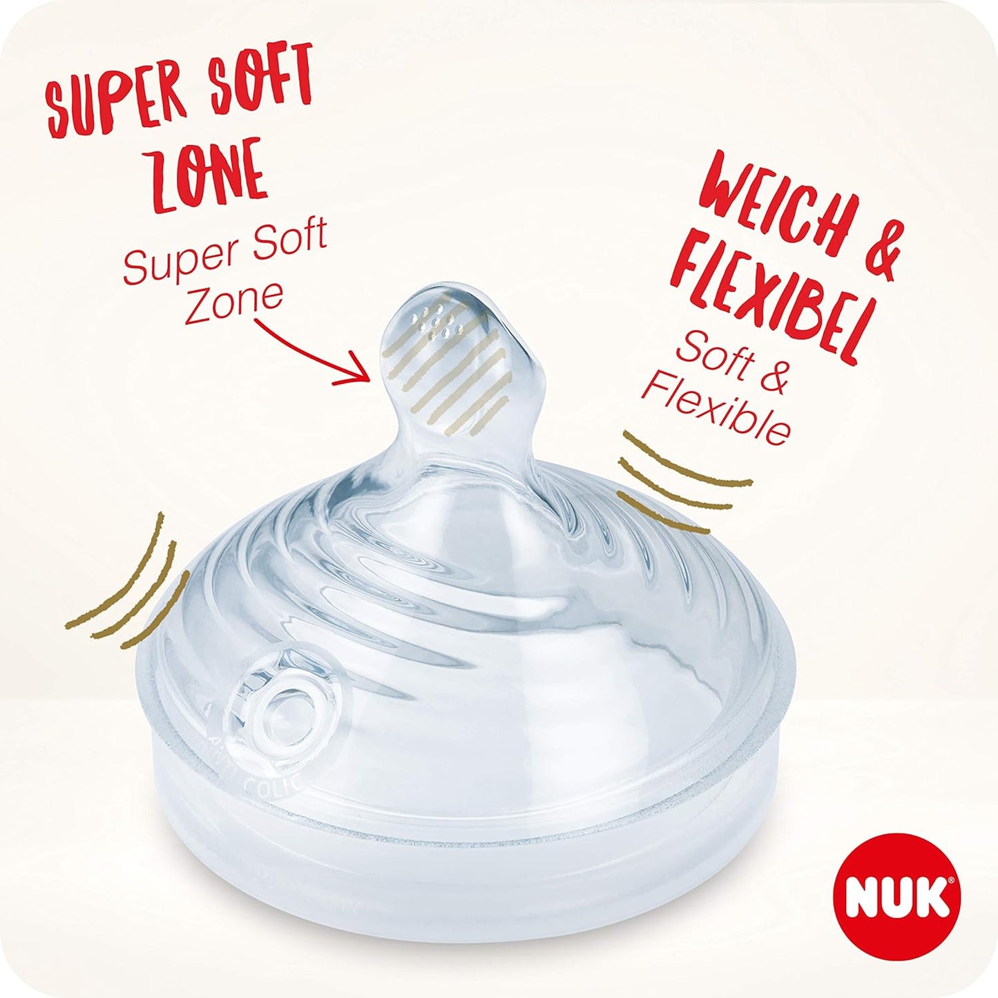 Nature Sense Babyflaschen-Set, 1 stück (2er Pack) Ohne Temperature Control Seifenblasen (Weiss)