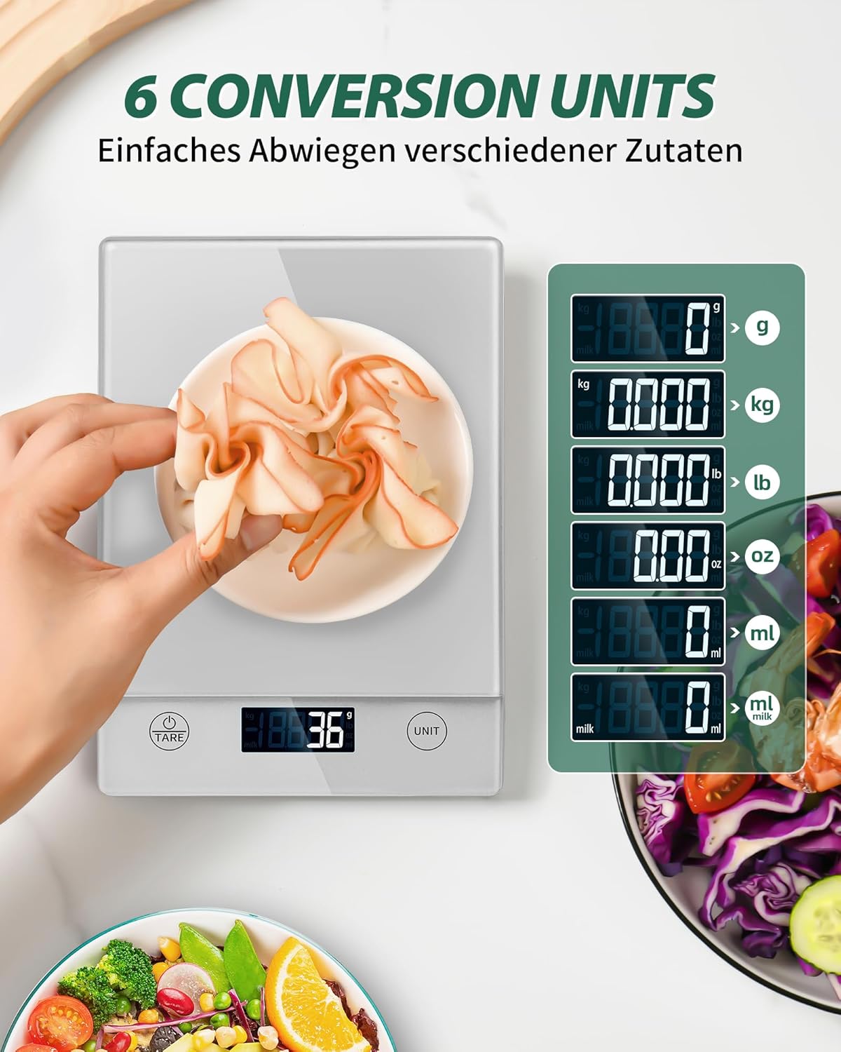 Digitale Küchenwaage, K211H-S