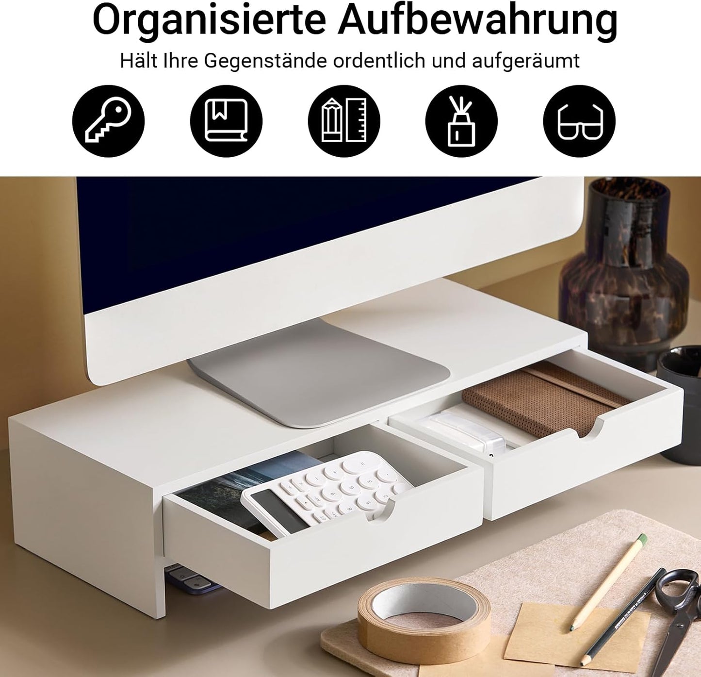 Monitorerhöhung, Weiss