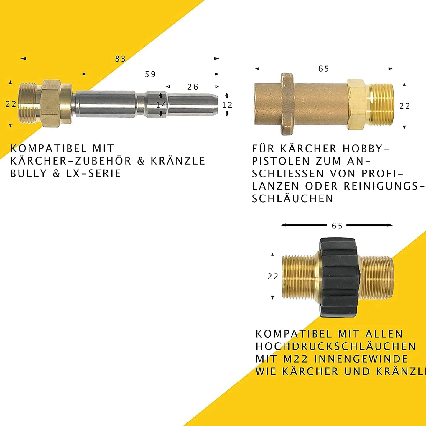 Rohrreinigungsschlauch Set PROFESSIONAL, 15 Meter