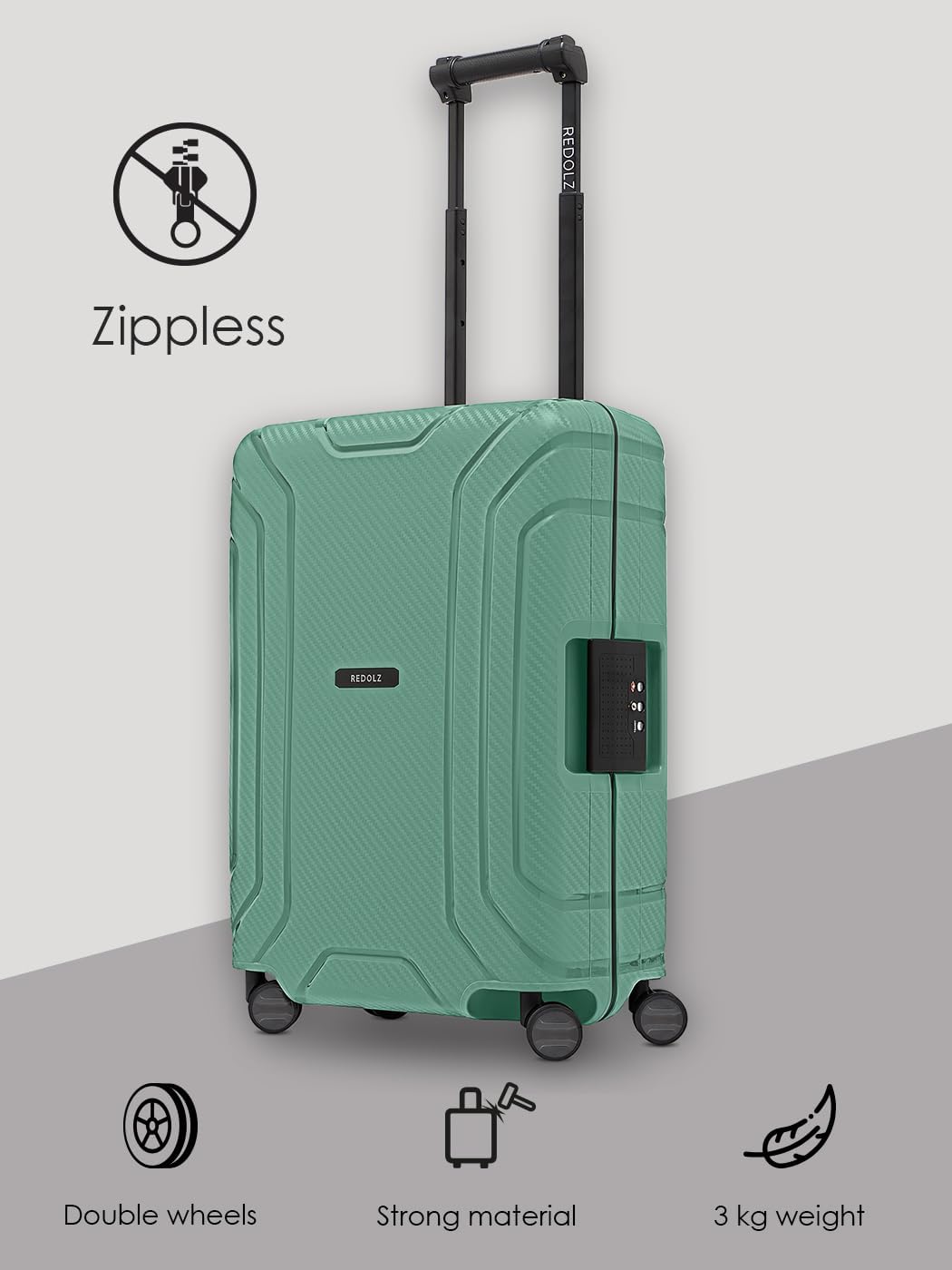 Hartschalen-Trolley, Sea Green Koffer S (55 cm)