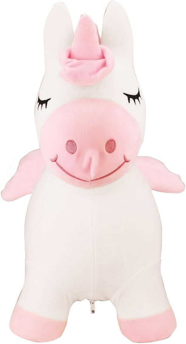 Aufblasbares Hüpf-Einhorn mit Pumpe, Einhorn - Mit Hülle _A