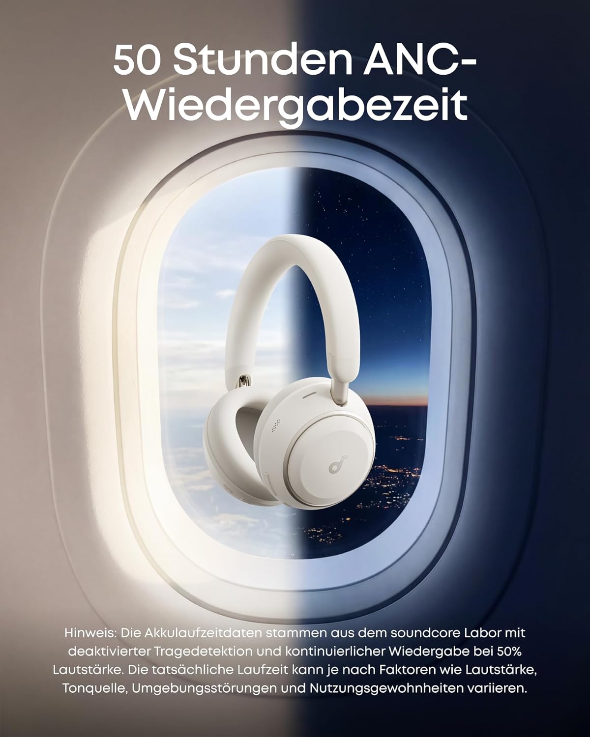Noise Cancelling Kopfhörer Space 2, Weiss