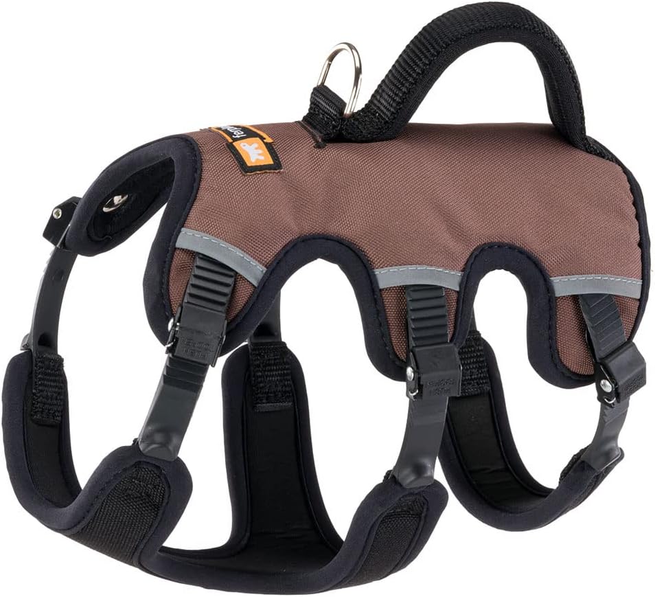 Ausbruchsicheres Hundegeschirr Ergotrekking, Braun Extra Small