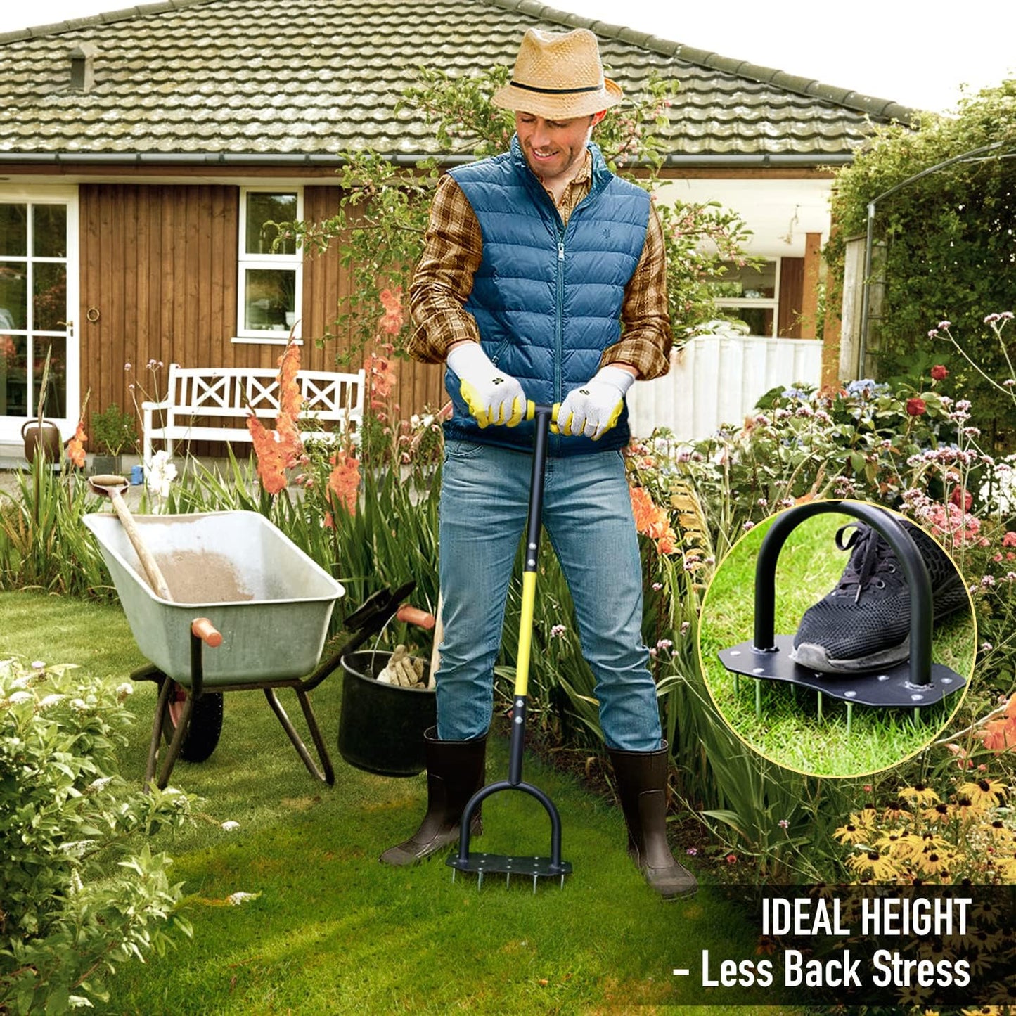 Aerifizierer für Rasen