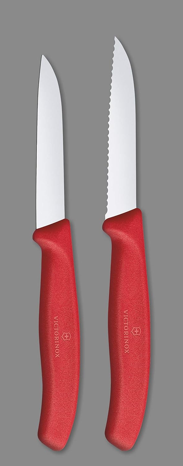 Swiss Classic - 6-teiliges Gemüsemesser-Set, Rot