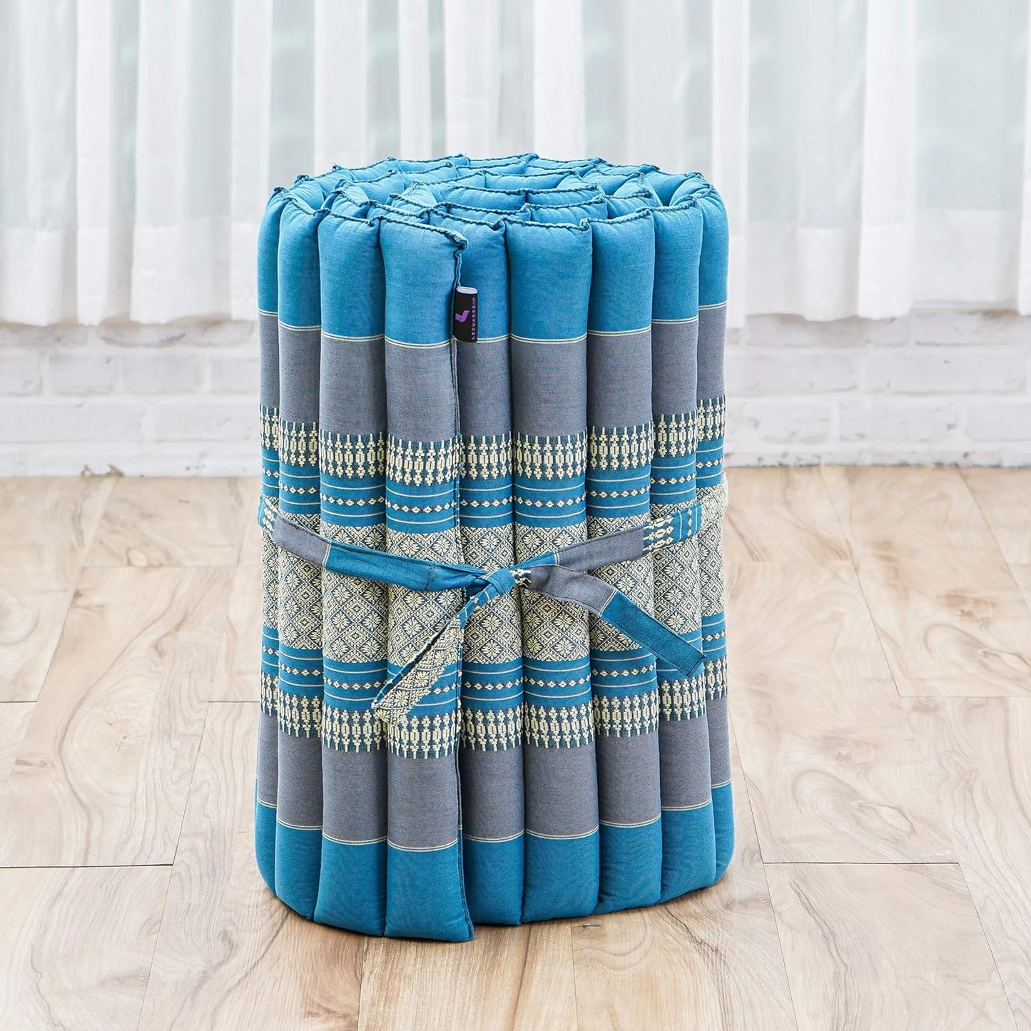Faltbare Bodenmatratze Sf22 mit Kapok-Füllung, S: 190x50 cm Sf22 - Blau