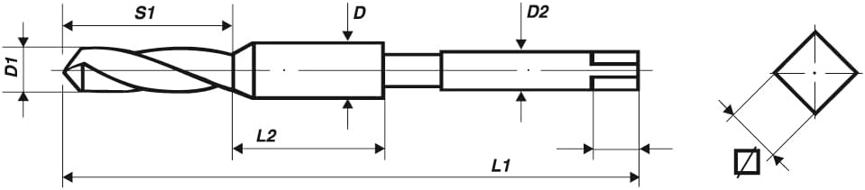 Kombi-Werkzeug-Satz HSS M3 – M10