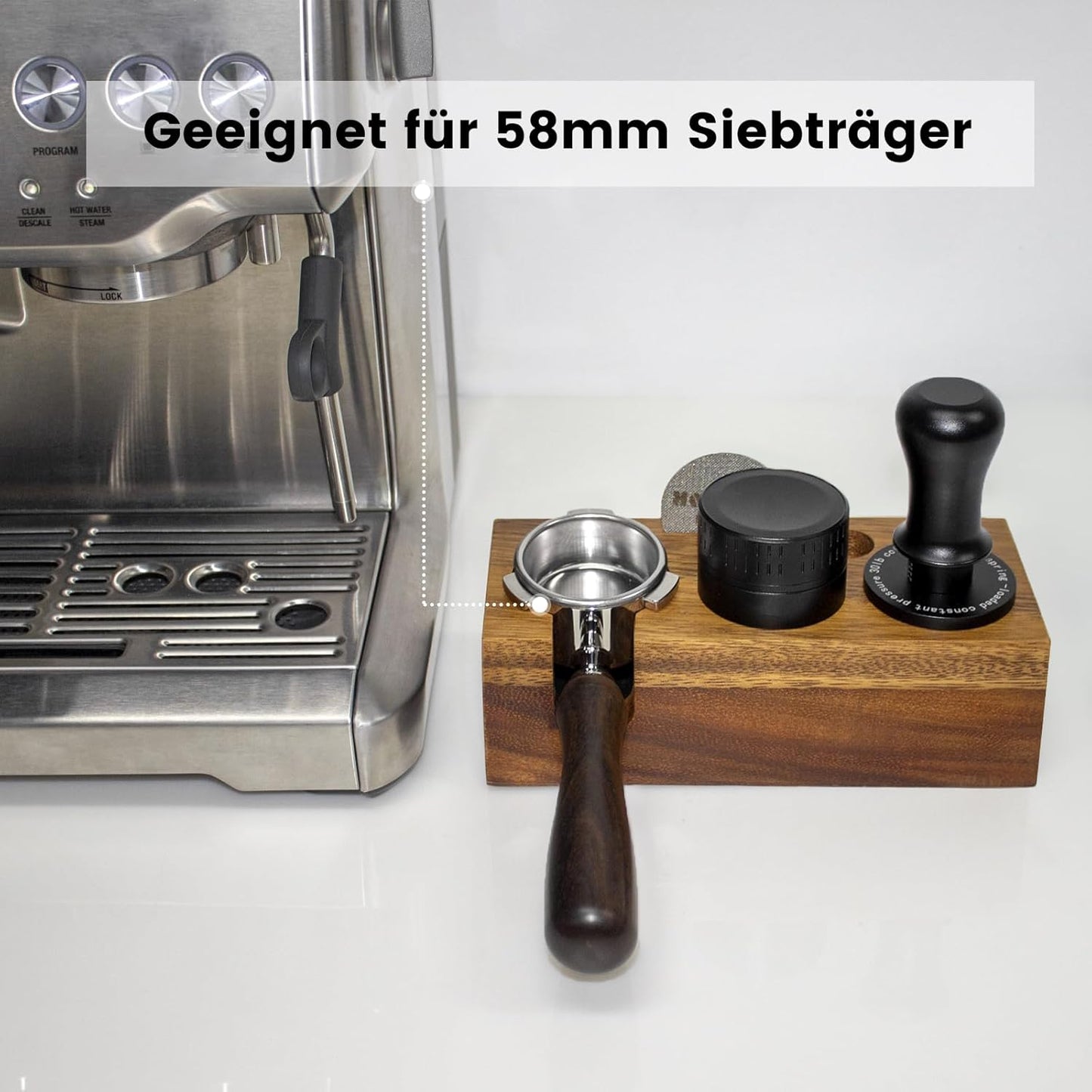 Tamperstation für Siebträger, 58mm, 58mm
