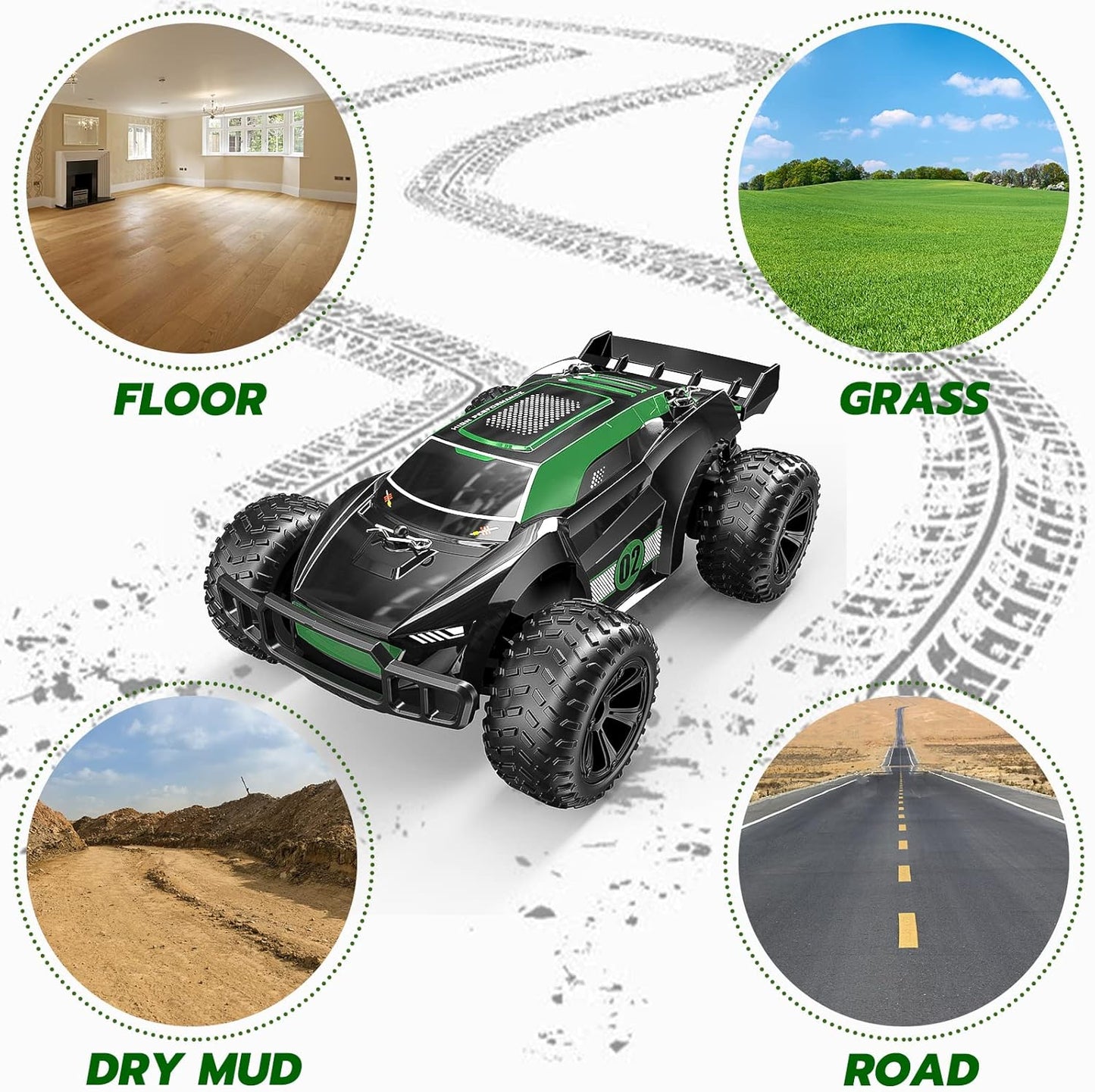 Remote Control Car, grün