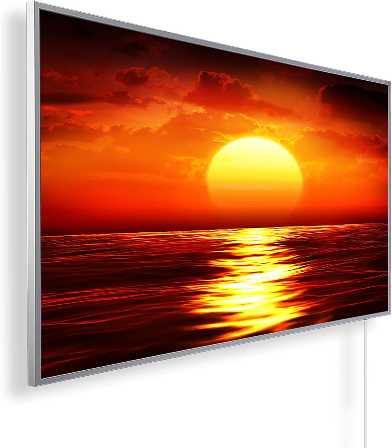 Infrarotheizung mit Bildmotiv Sonnenuntergang, 1000 W A046. Sonnenuntergang