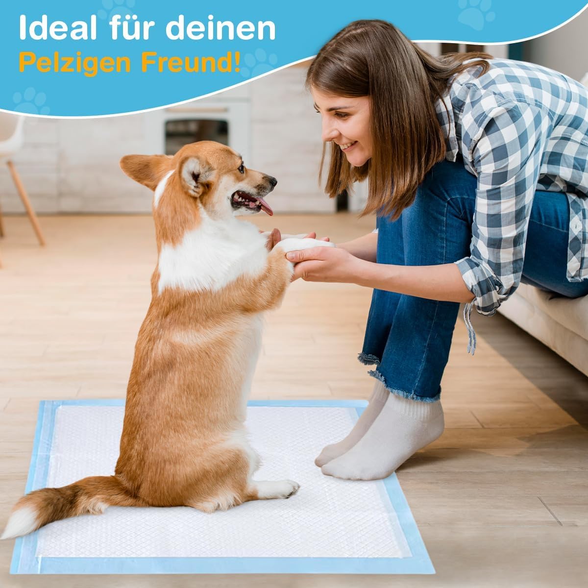 Welpenunterlagen 60x90 cm, 50 Stk., 60 x 90 cm 50.0