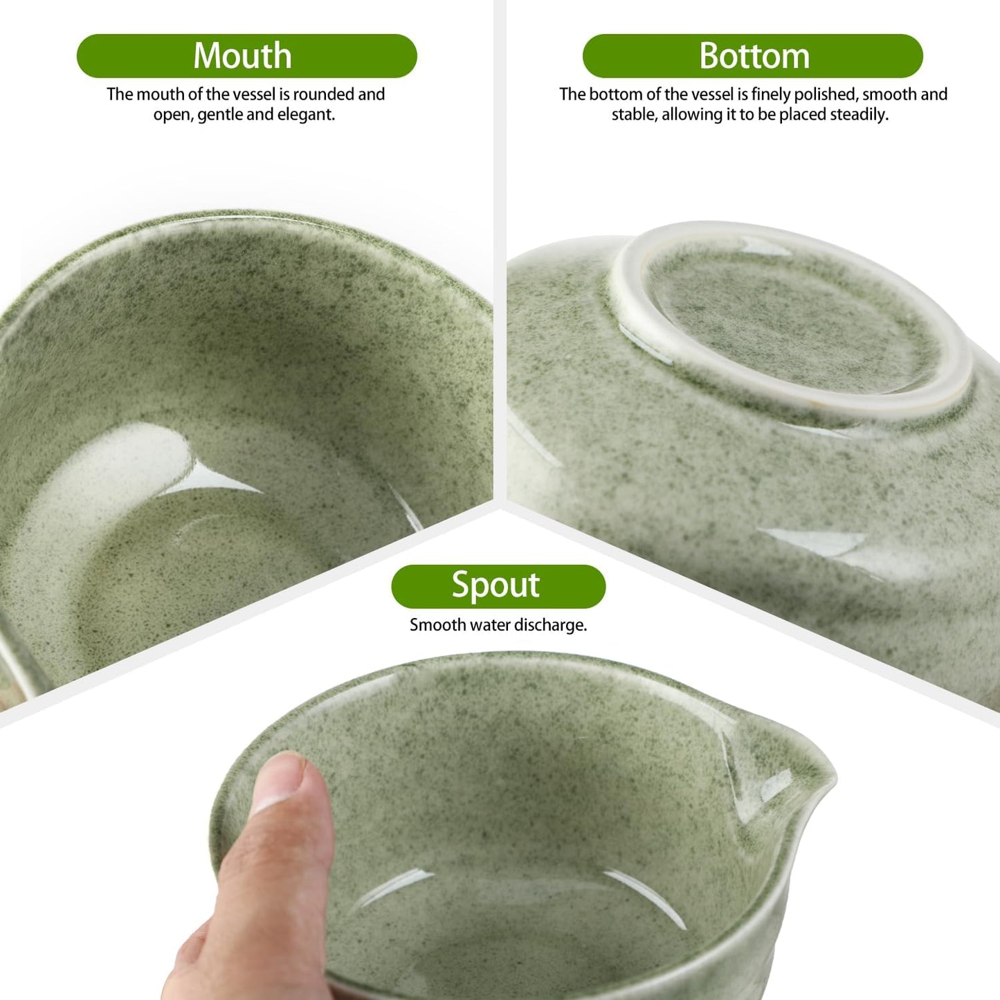 4-teiliges Matcha-Tee Set, Vert Menthe