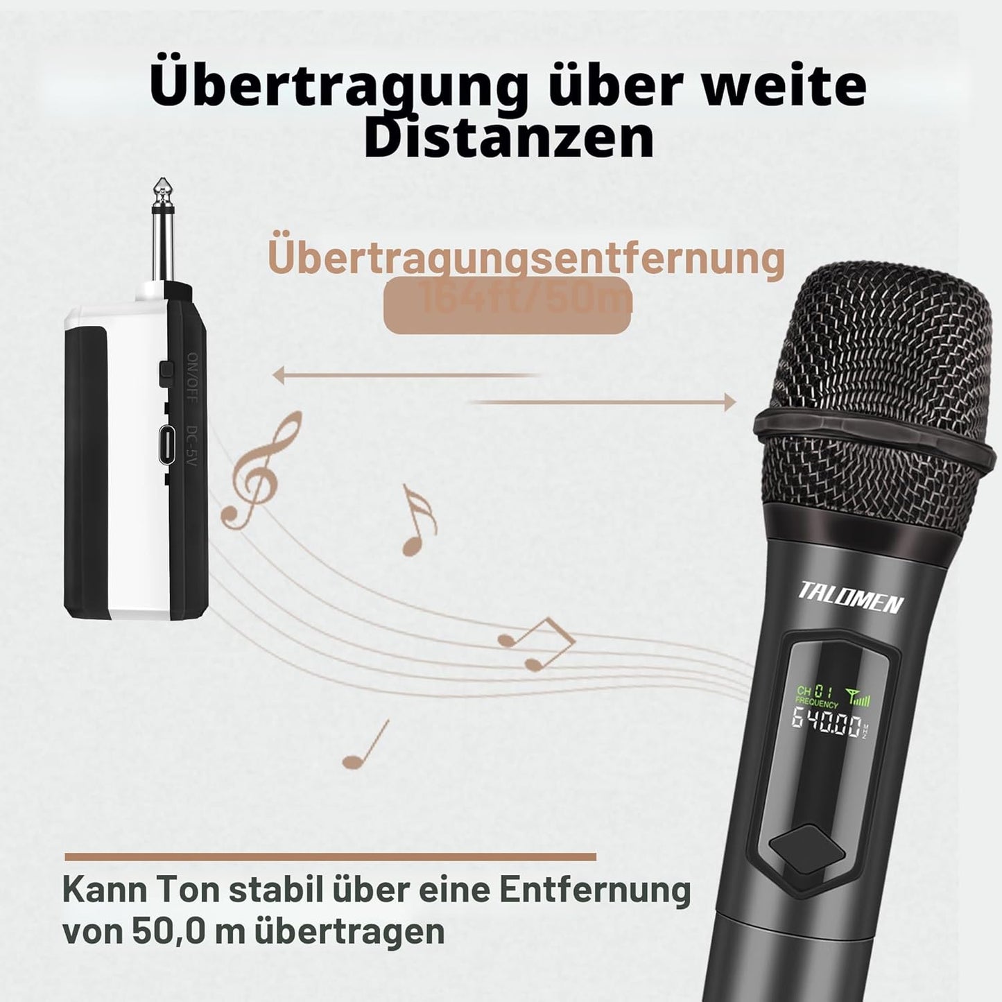 Kabelloses Dual-Mikrofon-Set K60-2 für Bühne & Event, Grau